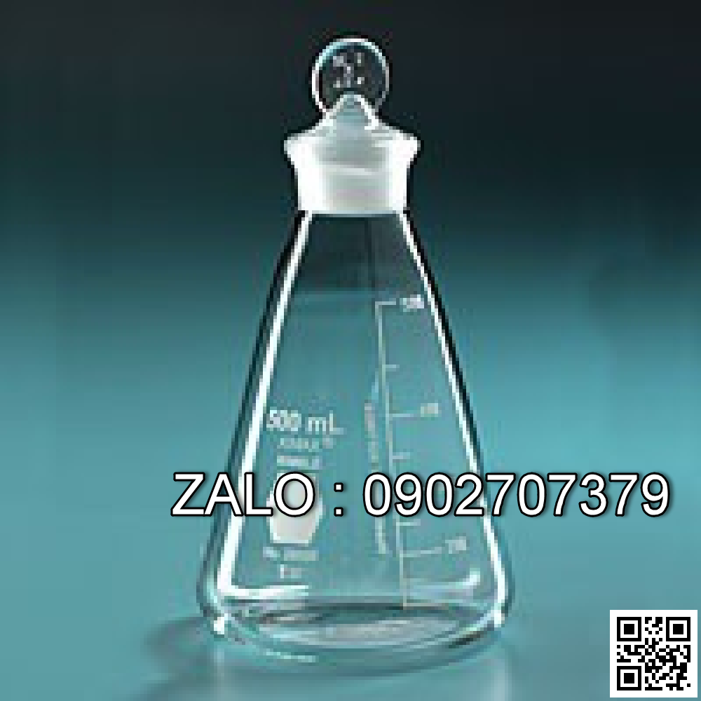 Bình tam giác không có cổ mài nhám 250ml