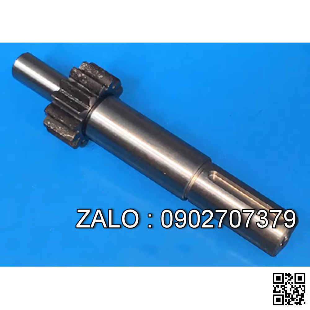Trục bánh răng máy tiện m2, Z14, phi 38x150mm