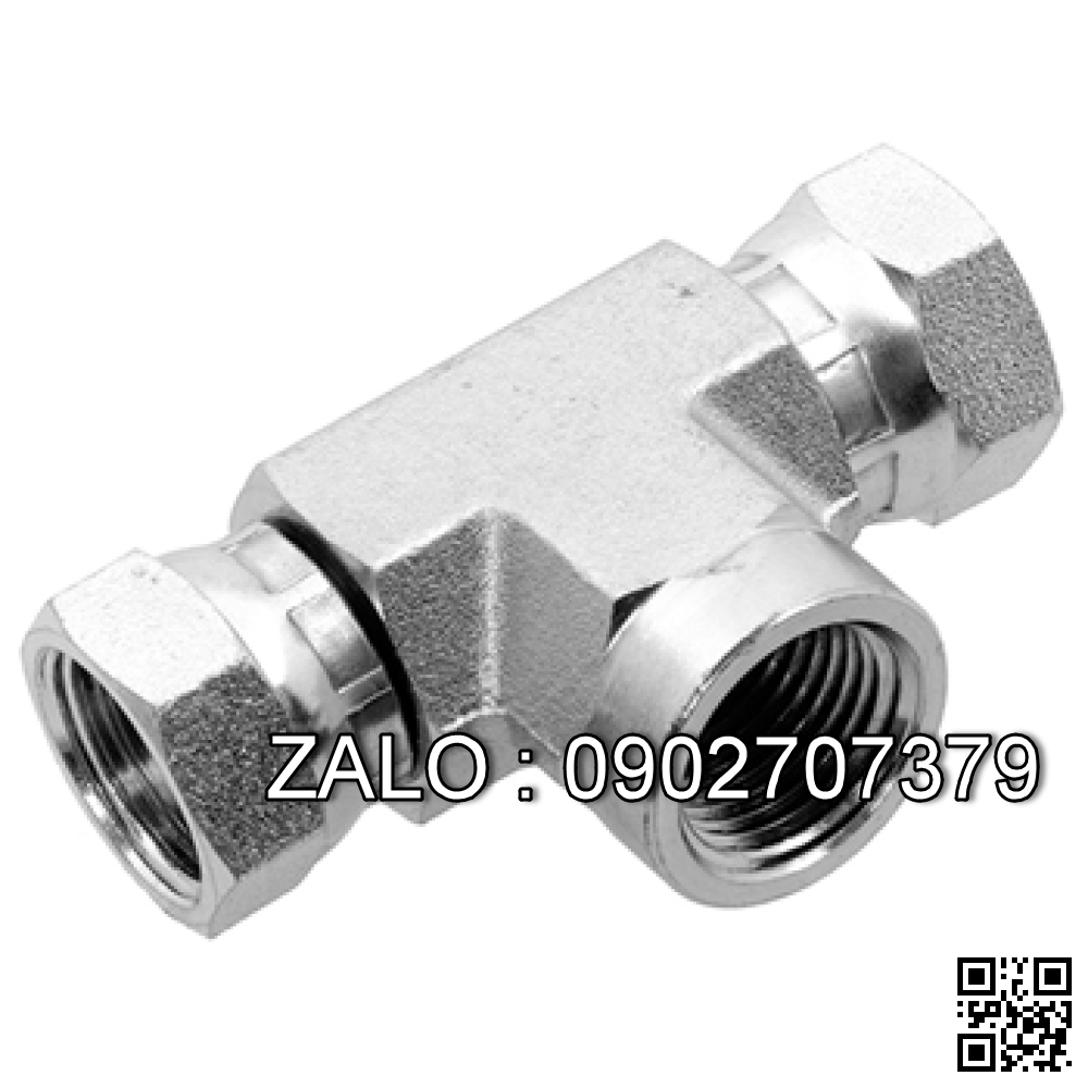 Khớp nối ống thủy lực ngã 3 ren trong 17