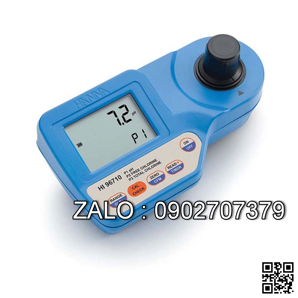 Máy đo PH, Clo dư và Clo tổng Hanna HI96710 (6.5 to 8.5 pH, 0.00 to 5.00 mg/L (ppm))