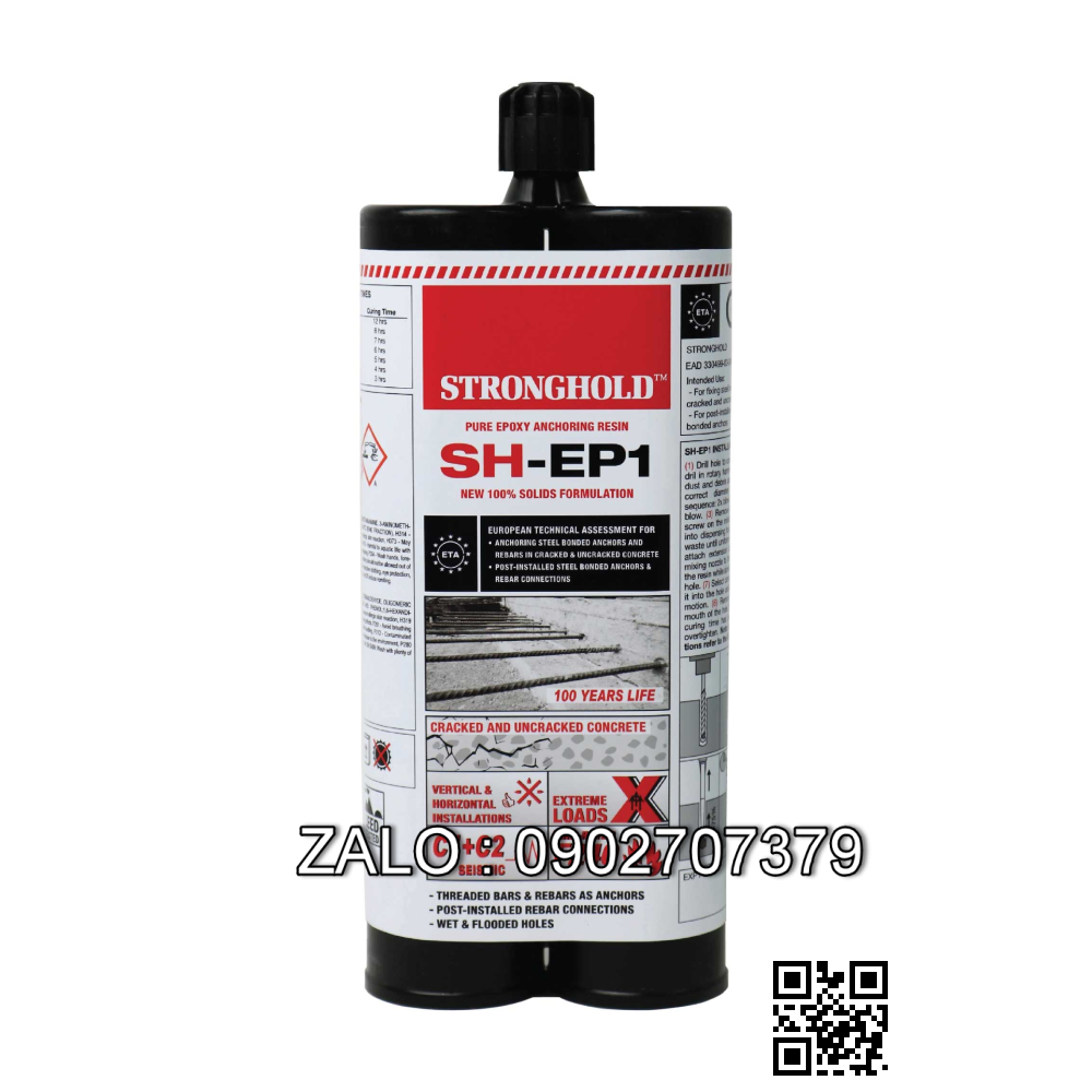 Hoá chất cấy thép Stronghold SH EP1 650ml - Anh Quốc