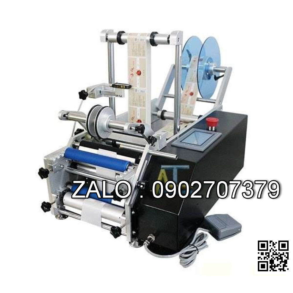 MÁY DÁN NHÃN CHAI TRÒN HAI MẶT TỰ ĐỘNG
