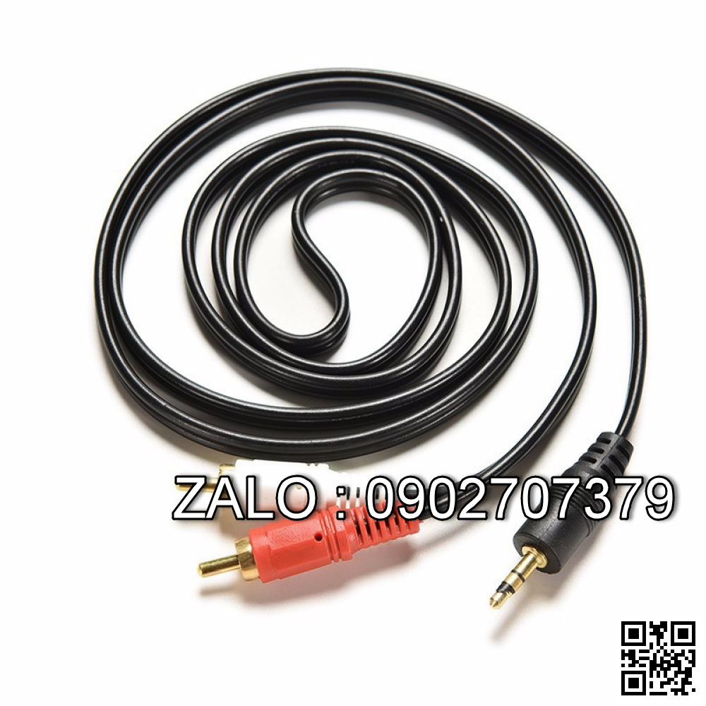 Cable Loa 1 Đầu 3.5 --> 2 Đầu Bông Sen 1.5m