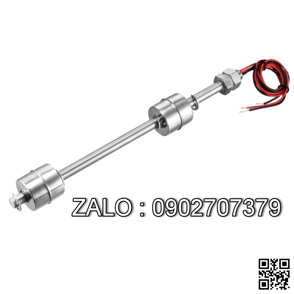 Phao điện tử đôi, model: a14121000ux0120, chiều dài 250mm, đường kính ren 10mm, chất liệu SUS304, công suất 10-50W, nhiệt độ hoạt động -10 đến +120 độ C, NSX: Unique Bargains (Phao điện tự bơm thu hồi nước CIP hệ RO NMCD)