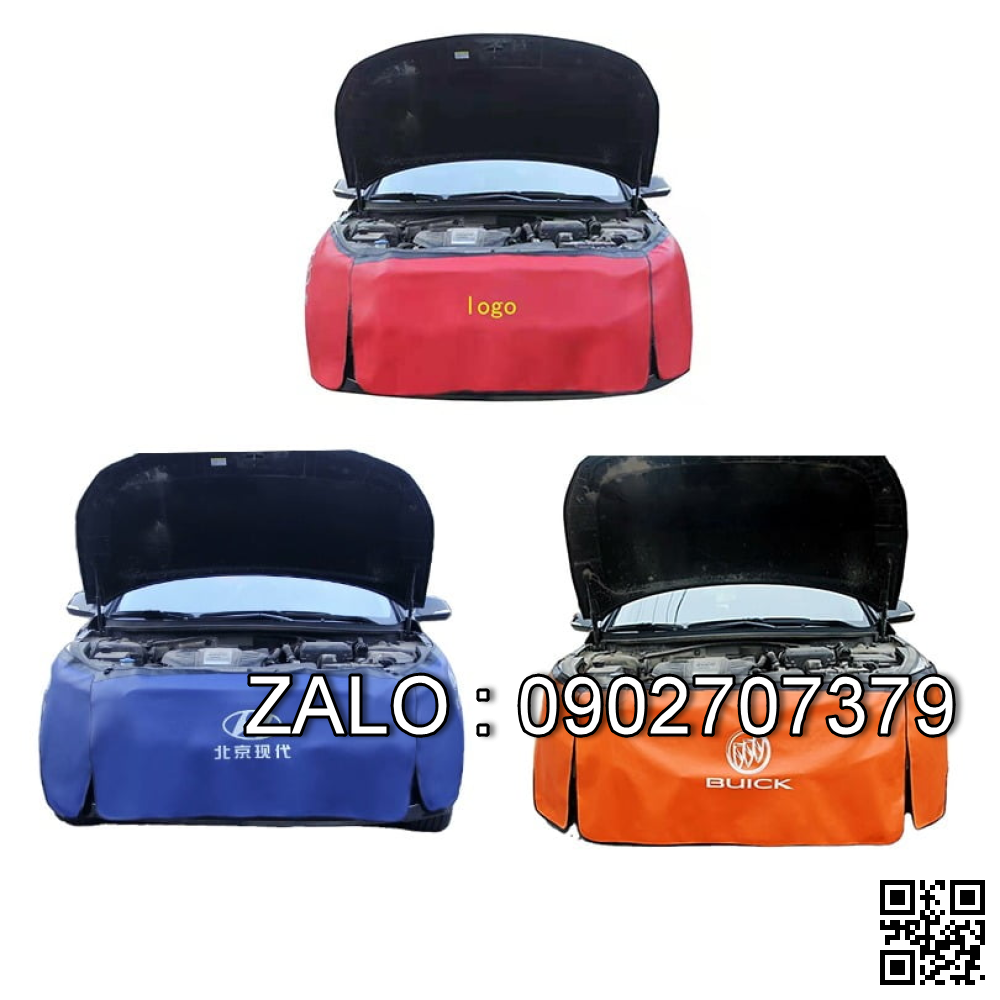 Che phủ đầu xe khi sửa chửa