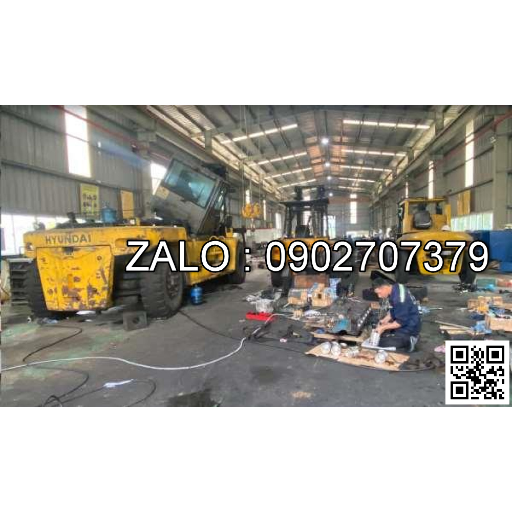 Xe nâng Vân Thiên Hùng sửa chữa xe nâng xăng 3.5 tấn Clark