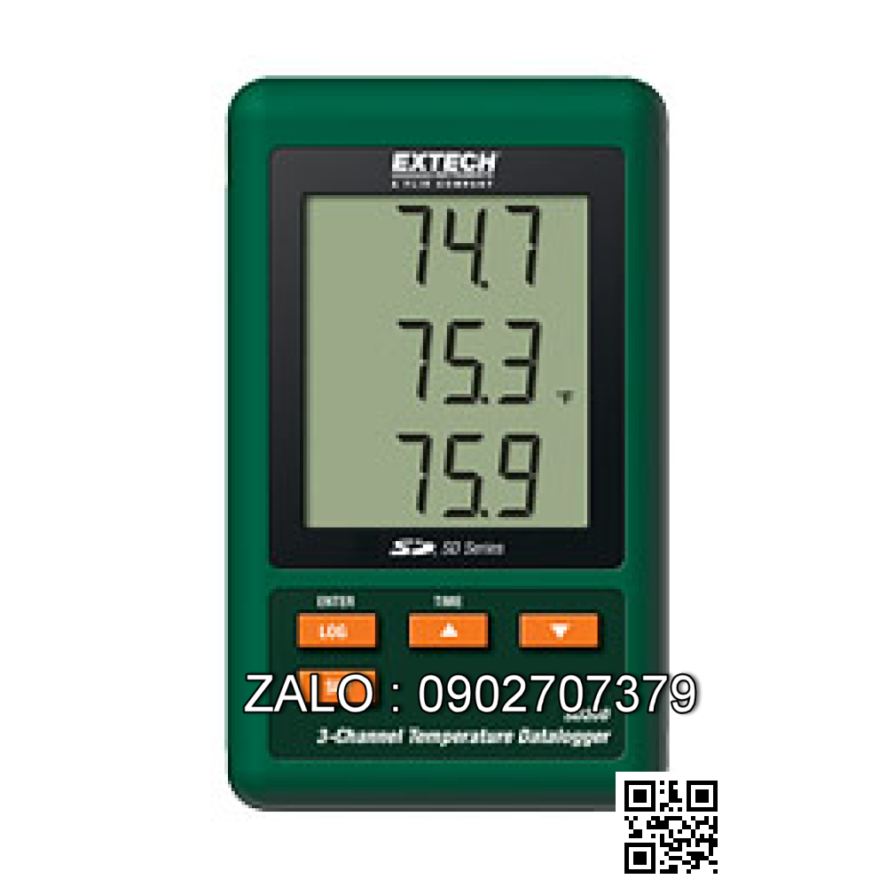 MÁY GHI DỮ LIỆU NHIỆT ĐỘ 3 KÊNH EXTECH SD200