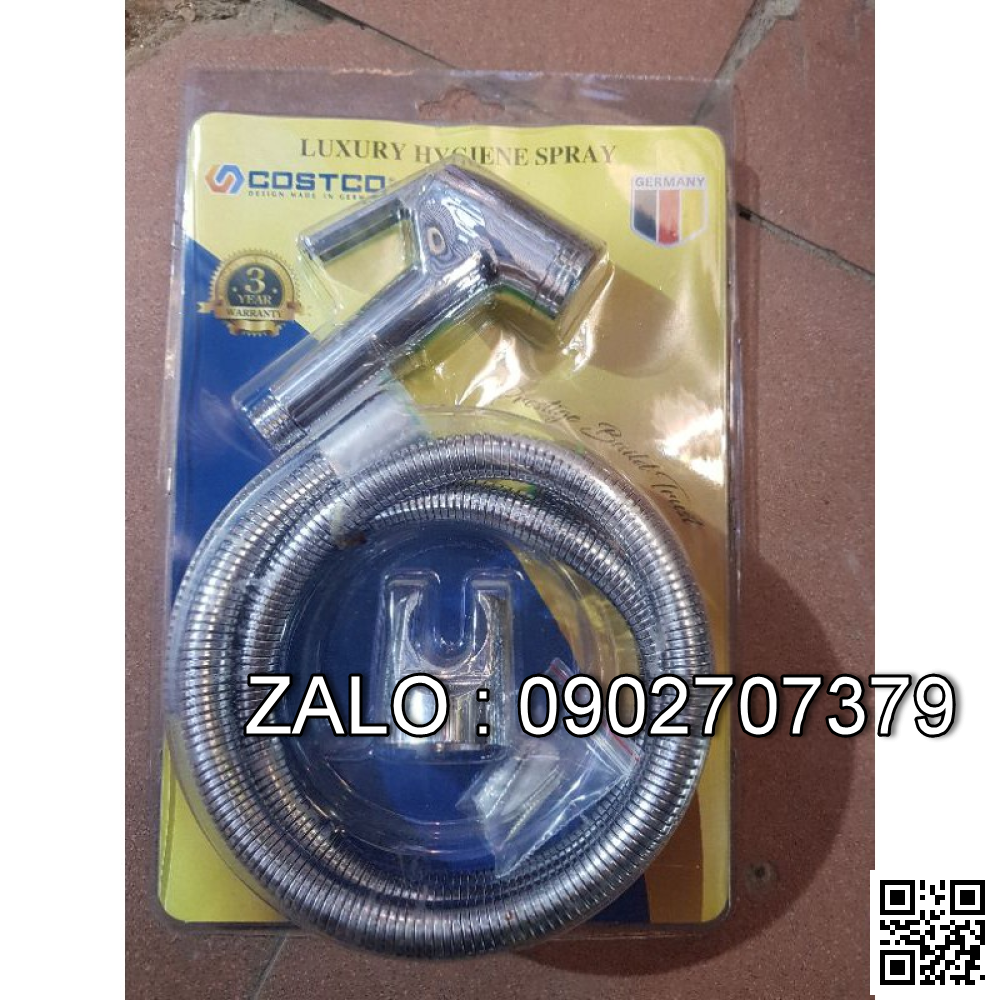 Vòi xịt vê sinh COLLCO , Chât liệu inox 304 sáng bóng, ko han rỉ., ko bị ăn mòn
