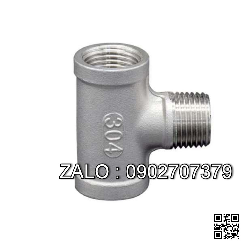 Tê giảm thép mạ kẽm DN32/DN20, SCH40