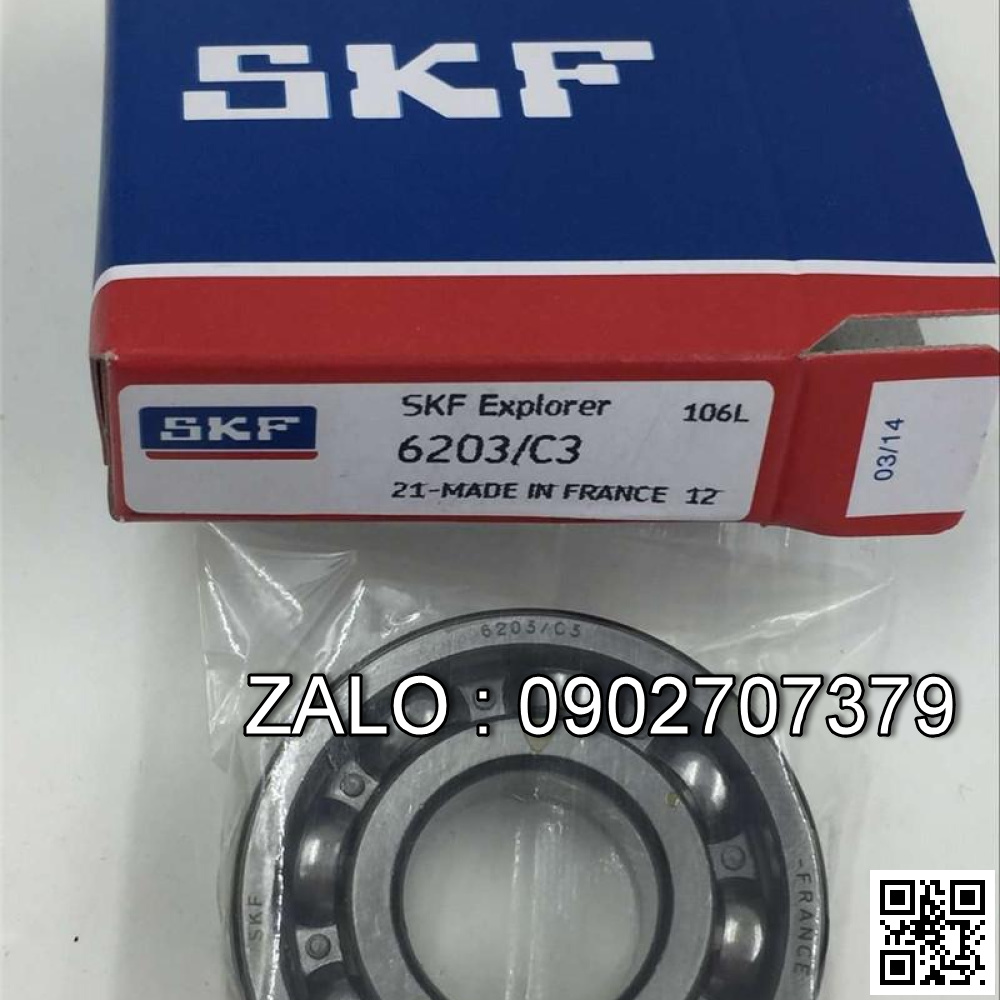 Vòng bi SKF 6203/C3 17x35x11 17*35*11 35x17x11