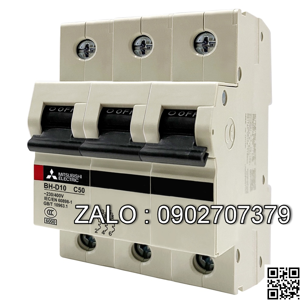 Cầu dao tự động BH-10, 3P - 50A