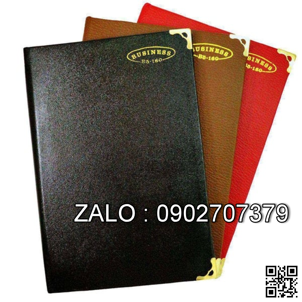 Sổ Classic Hải tiến CA4- 160 -Bìa giả da Đen