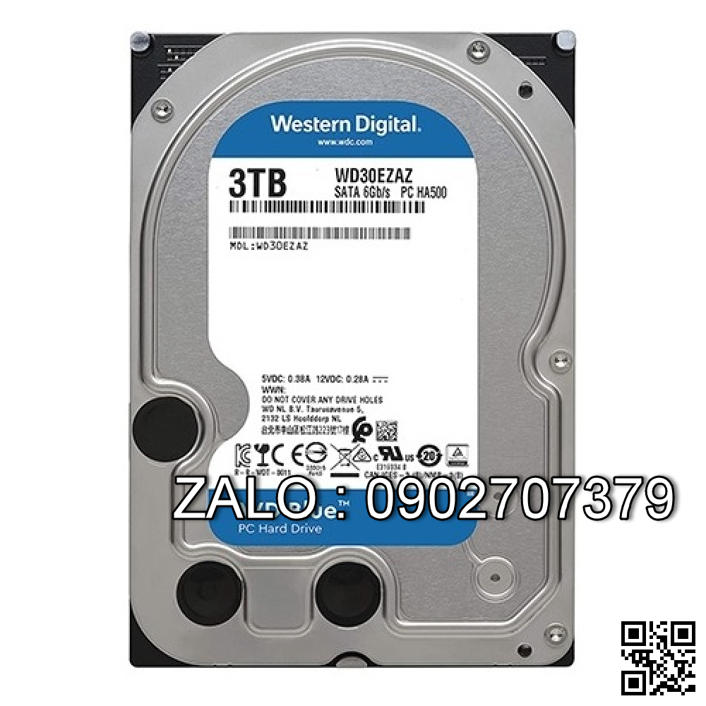 HDD 3T WD 30EZAZ BLUE Chính Hãng Minh Thông
