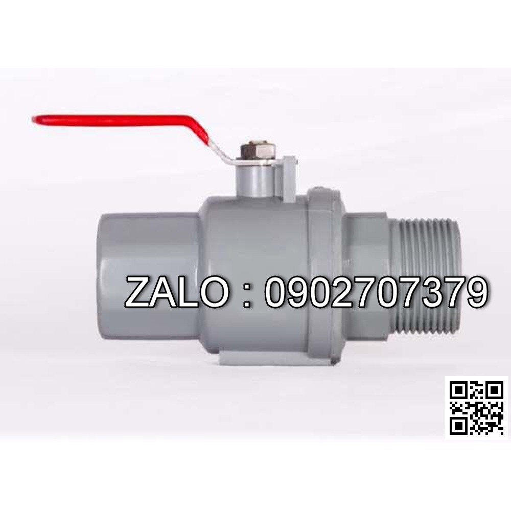 Van khóa nước nhựa răng ngoài tay gạt nước nhựa màu đỏ 42 Đệ Nhất