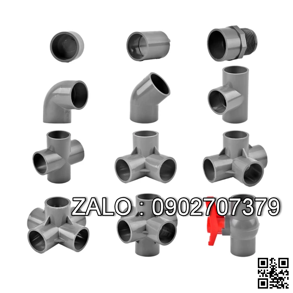 Van bi nhựa PVC 5 ngã DN10