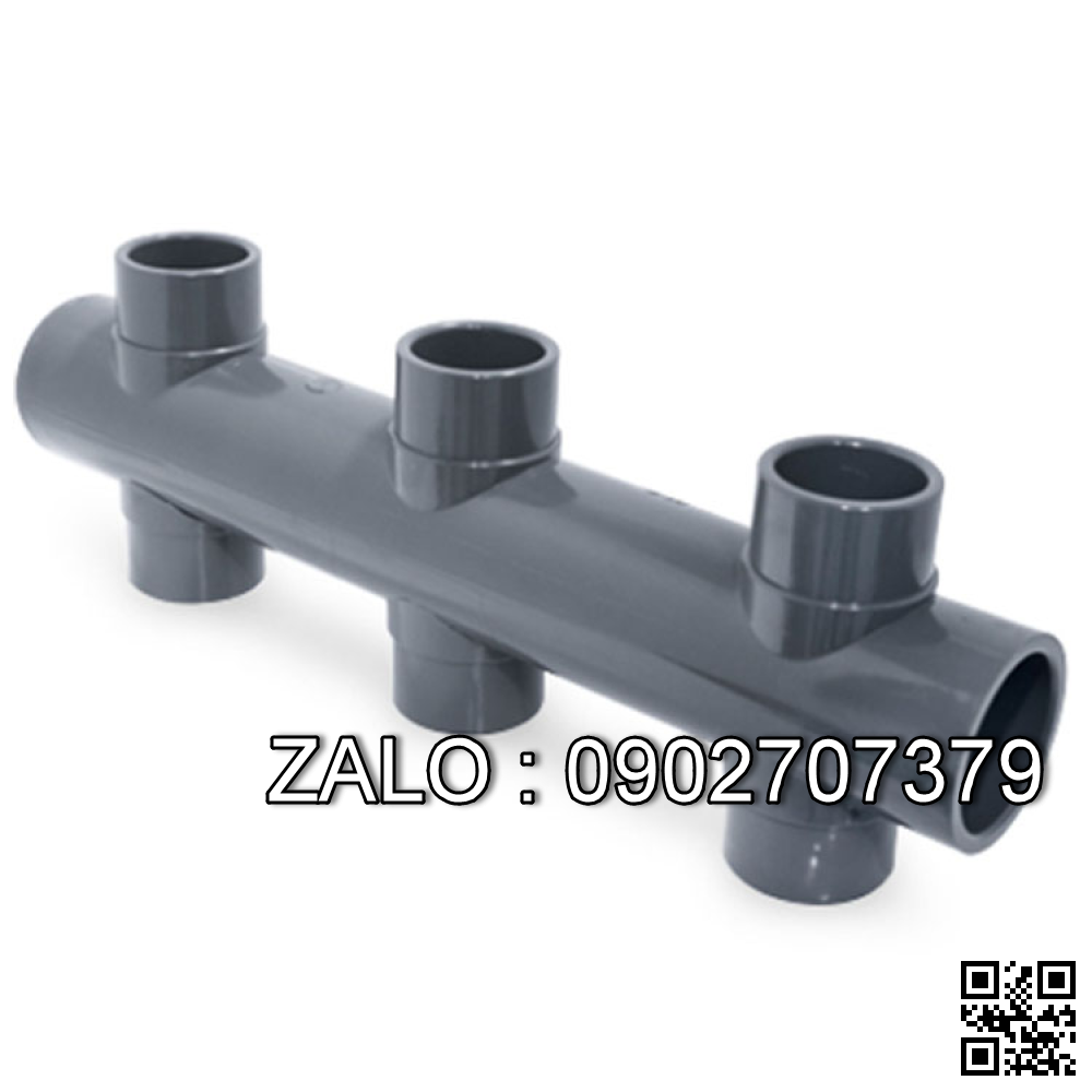 Van bi nhựa PVC 6 ngã DN30