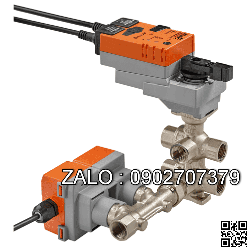 Van bi thau lắp ren 6 ngã DN40