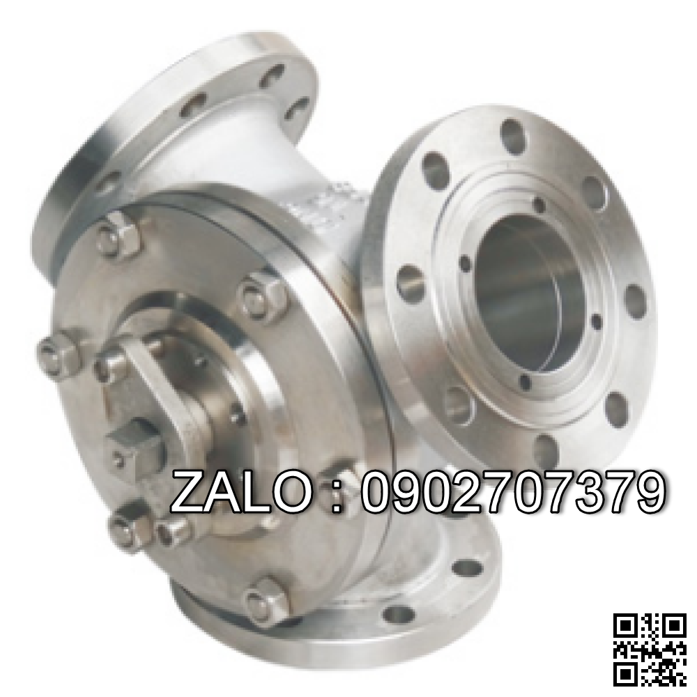 Van bi mạ kẽm ren trong 5 ngã DN40