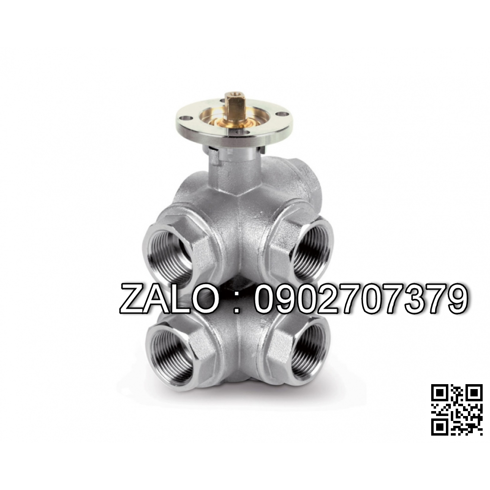 Van bi mạ kẽm ren trong 6 ngã DN80