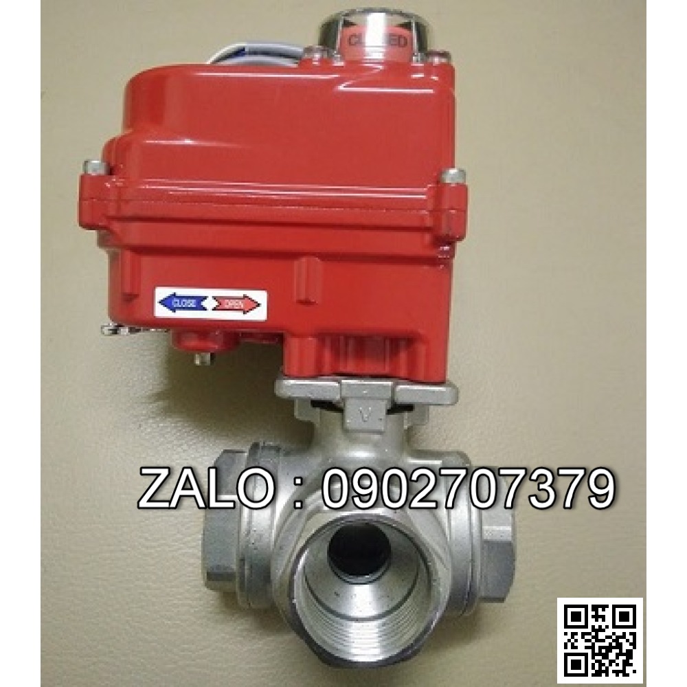Van bi 3 ngã điều khiển điện inox DN10