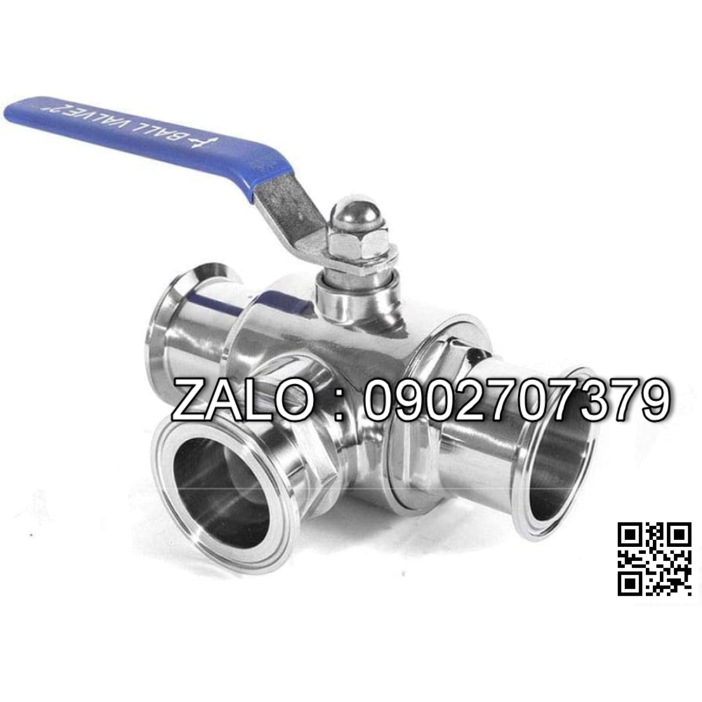 Van bi inox điều khiển điện rắc co 3 ngã DN350