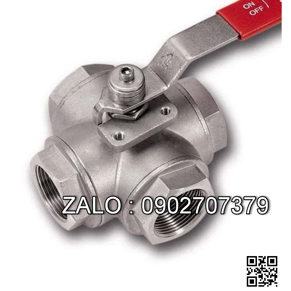 Van Inox 4 ngã ren trong Ø 110