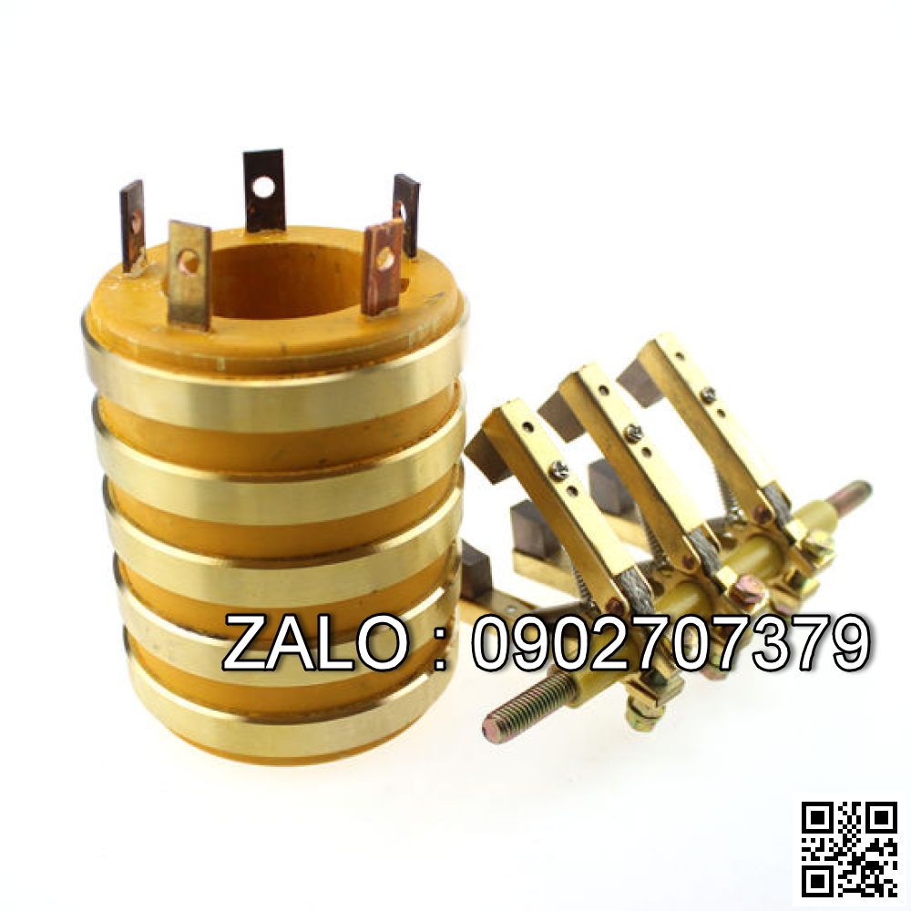 Cổ góp điện 5 pha , 5 vành