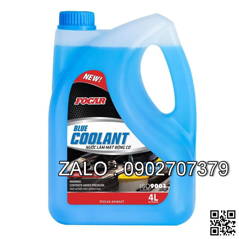 Nước làm mát động cơ Focar Blue Coolant (4L/can)