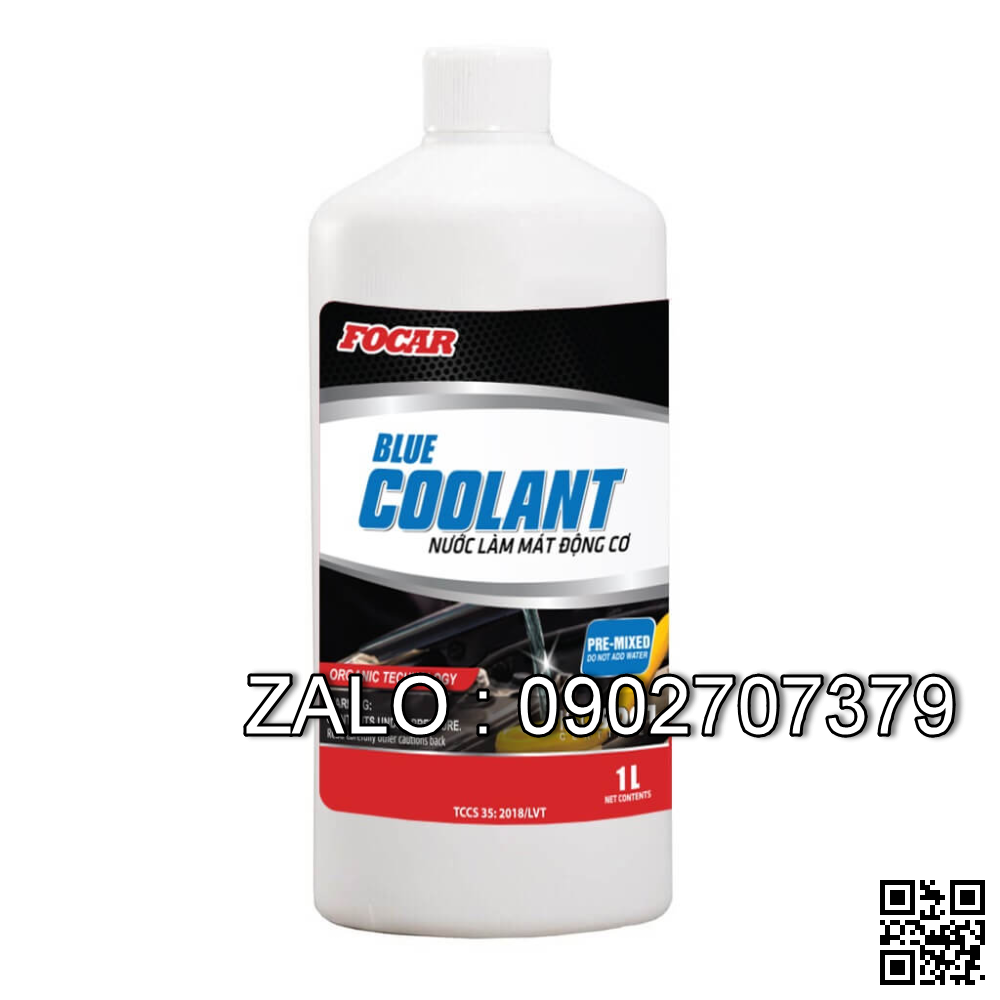 Nước làm mát động cơ Focar Blue Coolant (1L/can)