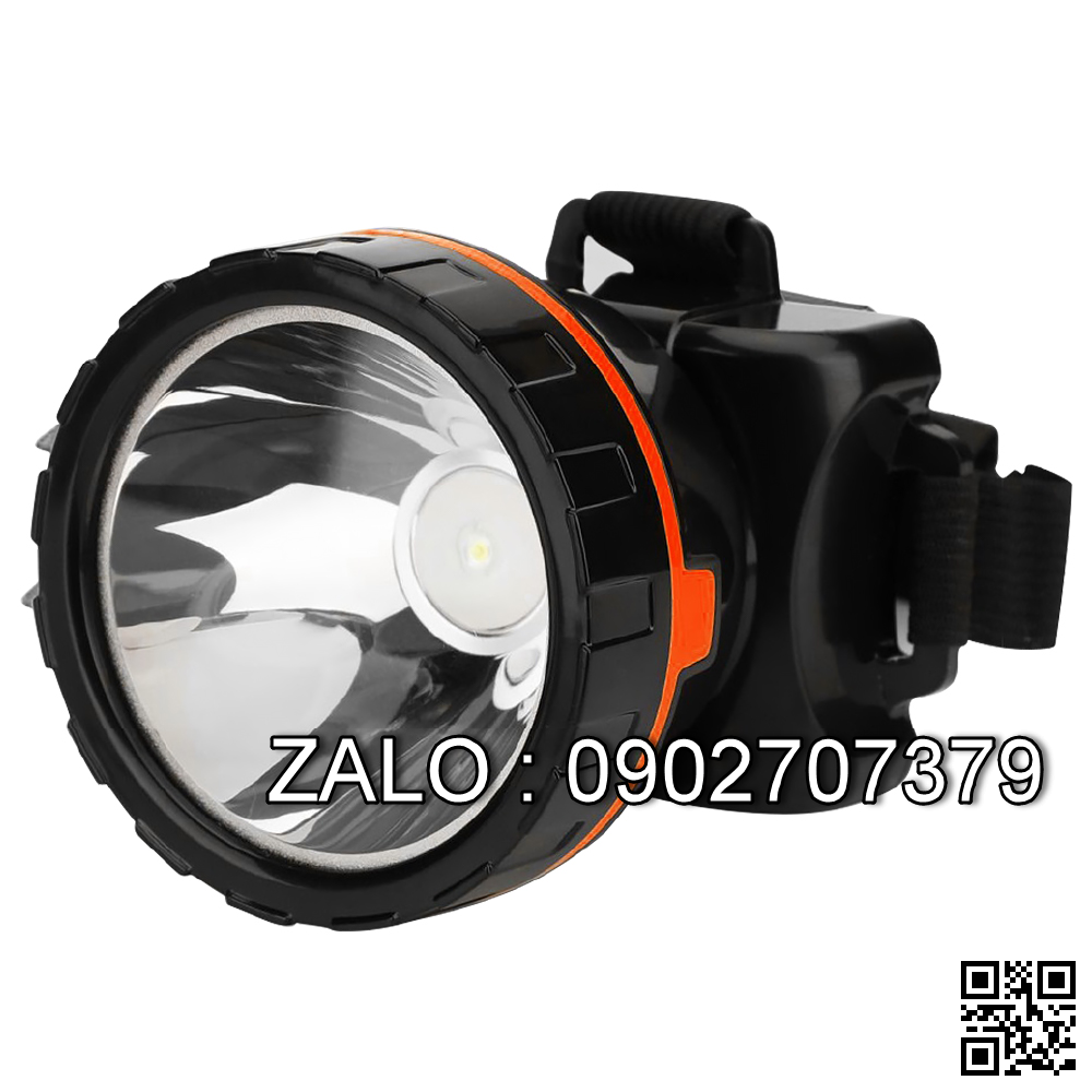 Đèn Pin Đội Đầu ĐQ PFL13 R BLO ( Pin Sạc, Đen - Cam, 1W )