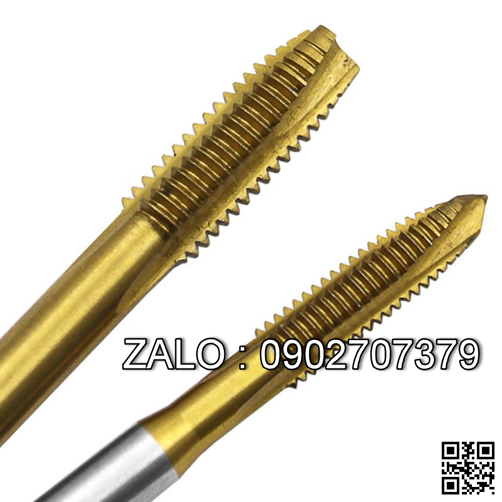 Bộ 5 mũi taro ren trong M3-M8 phủ Titanium