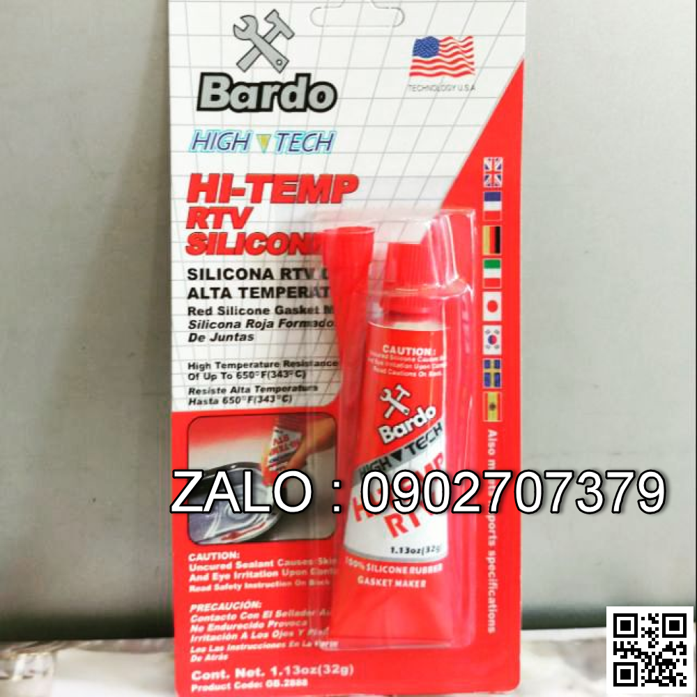 Keo dán ron chịu nhiệt độ cao Bardo (85g) (đỏ) (USA)