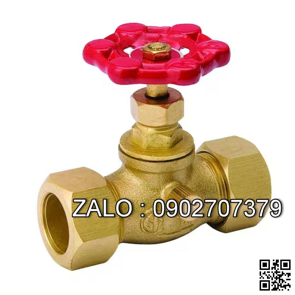 Van khóa thau tay gạt Inox màu đỏ 160