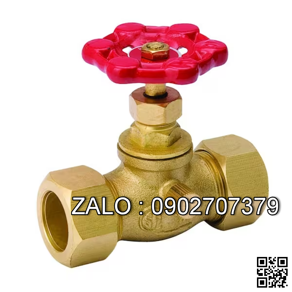 Van khóa thau tay gạt Inox màu đỏ 168