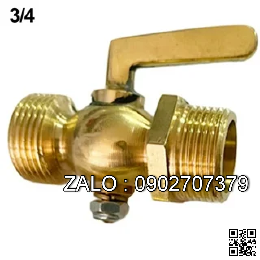 Van khóa thau răng trong RT tay gạt thau màu trắng 114