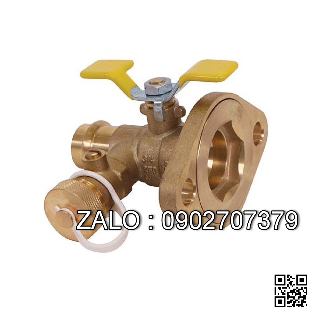 Van khóa thau tay vặn thau màu xanh 200