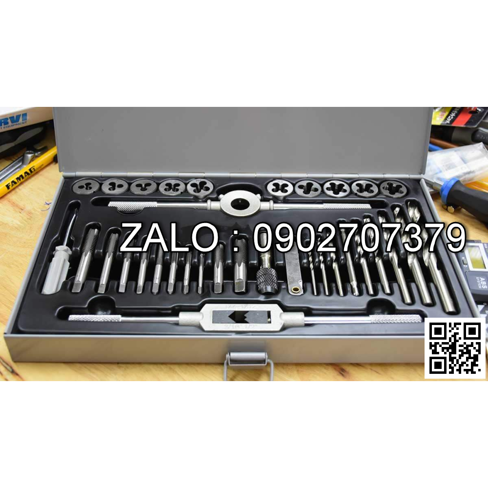 Bộ tarô bàn ren M036, bao gồm 34 chi tiết từ M3 đến M12