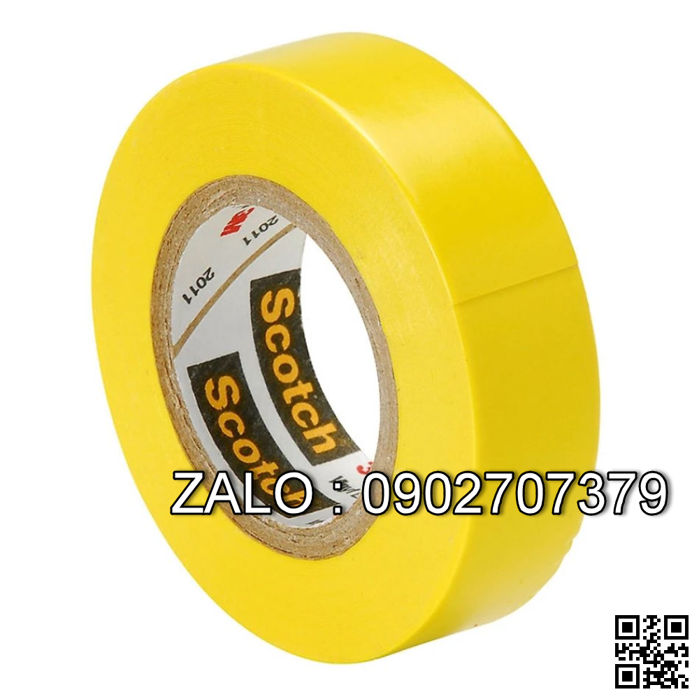 Băng keo điện màu Vàng 3M 35 Yellow (19mm x 20m dài)