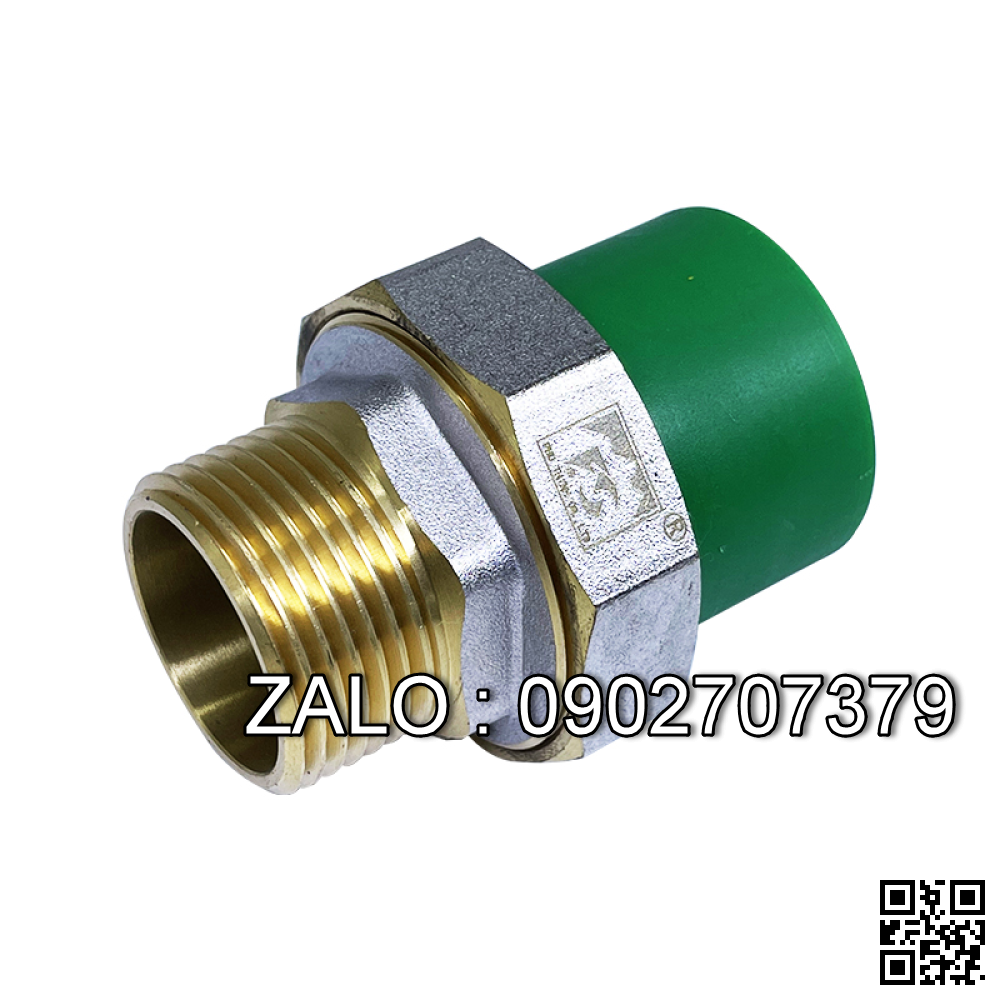 Rắc co ren ngoài PPR 20mmx1/2 DISMY