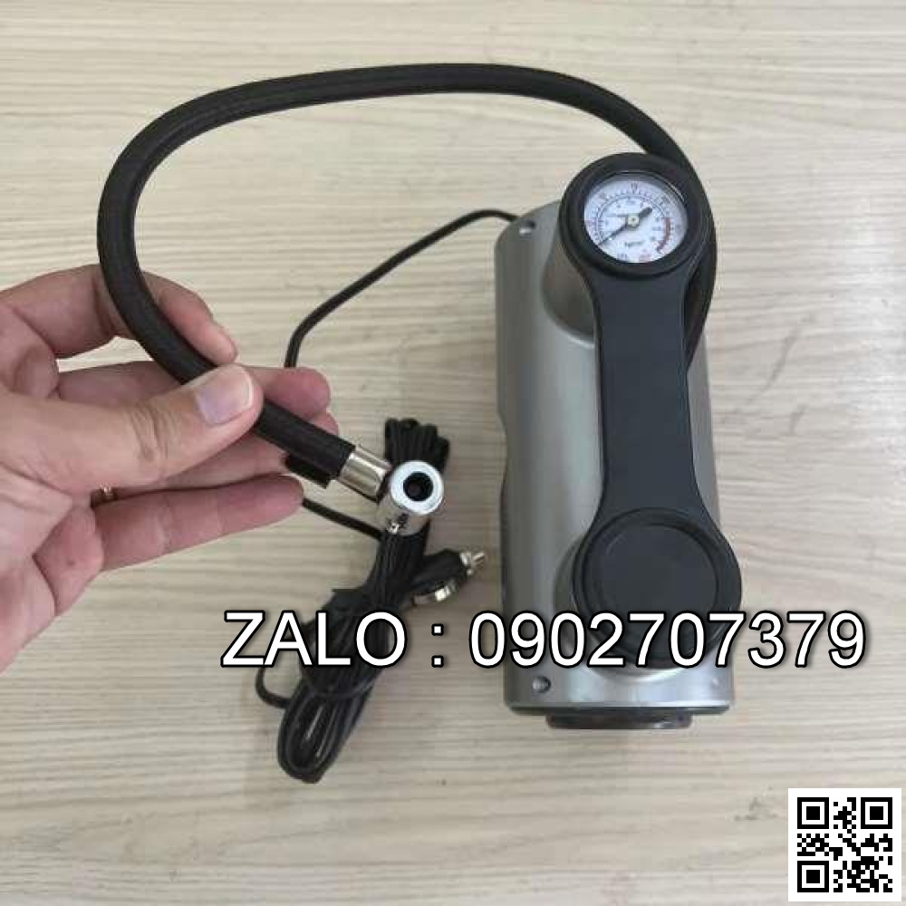 Bơm xe có đồng hồ hiển thị áp suất, dùng điện 12V BXD20