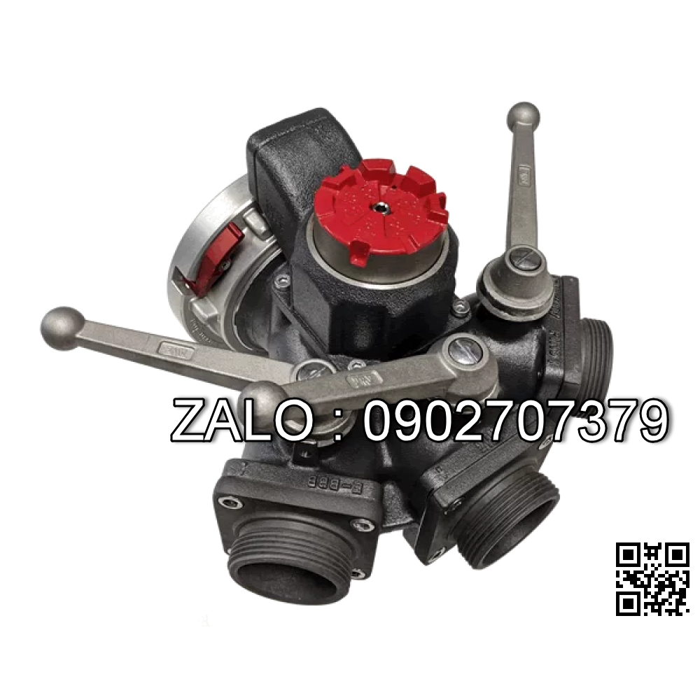 Van bi Inox ren ngoài 5 ngã DN100
