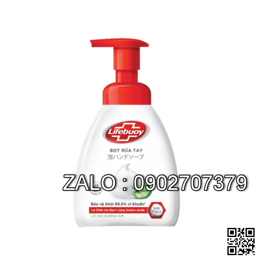 Bọt rửa tay Lifebuoy Lô hội Dưỡng ẩm 250ml