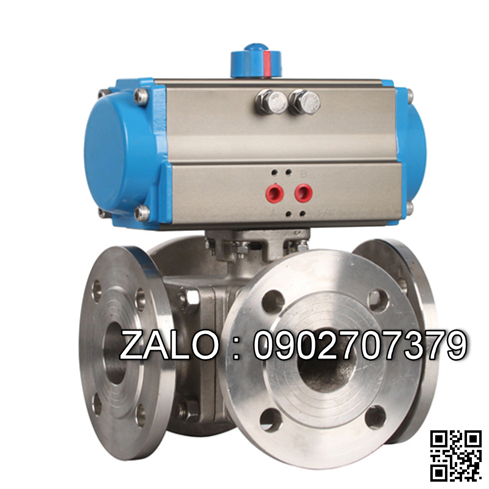 Van bi nhựa PVC ren trong 4 ngã DN80