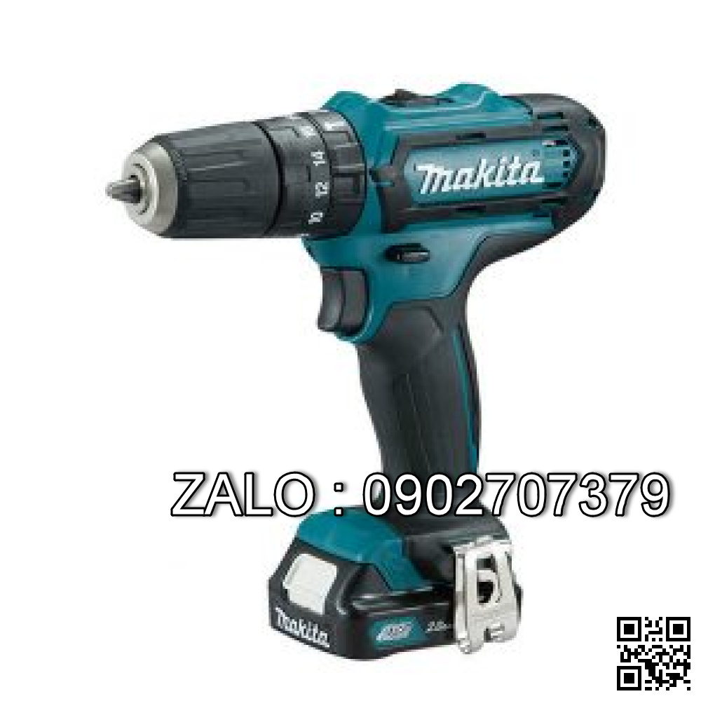 Máy khoan búa vặn vít pin 12V Makita HP333DSYE