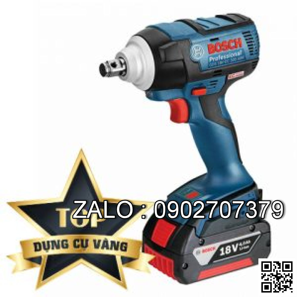 Máy siết bu lông động lực dùng pin 18V Bosch GDS 18V-EC 300-ABR (SOLO)