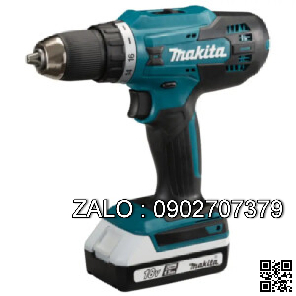 Máy khoan và vặn vít pin 18V Makita DF488DWAE