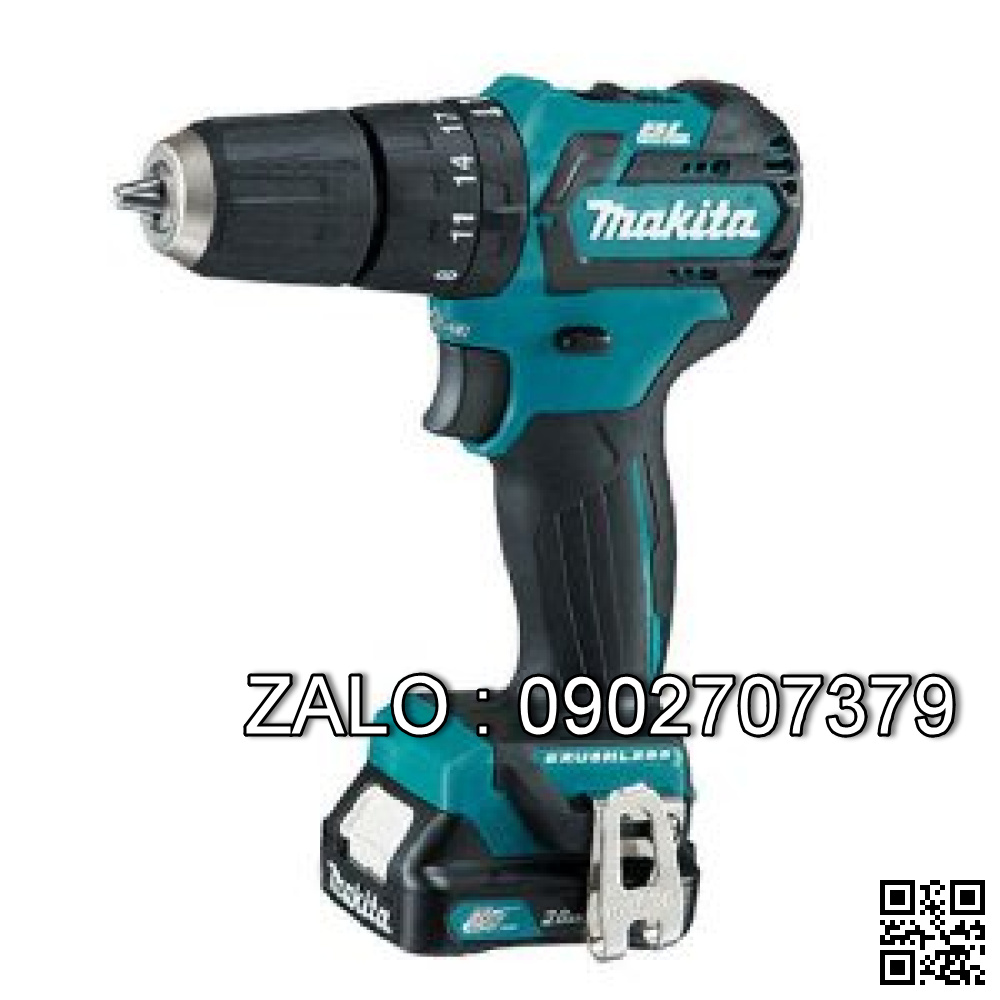 Máy khoan búa vặn vít pin 12V Makita HP332DSAE