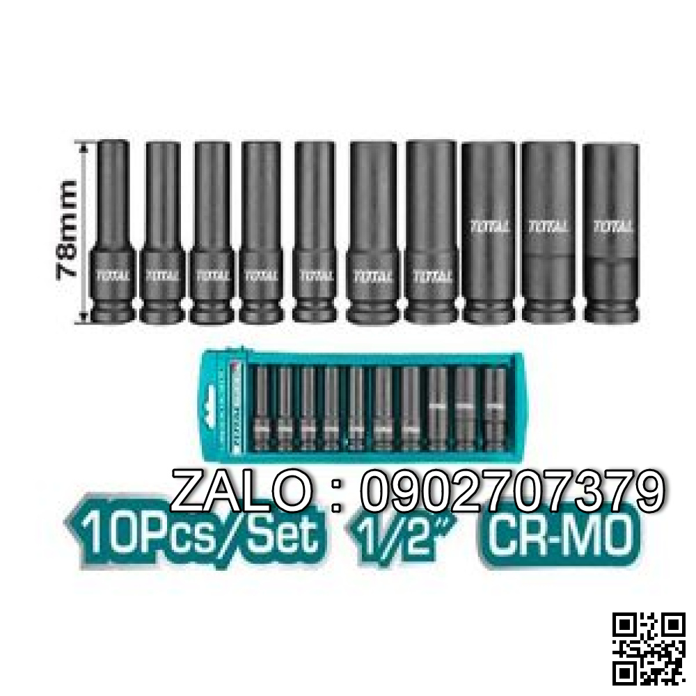 Bộ 10 đầu tuýp Deep Impact DR 1/2 in Total THKISD12102L