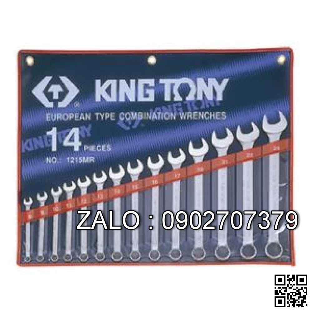 Bộ cờ lê vòng miệng 14 chi tiết 8-24mm Kingtony 12114MR