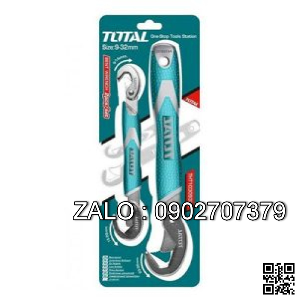 Bộ mỏ lết đa năng 2 chi tiết Total THT10309328